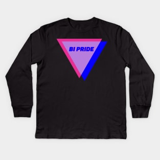 Biangle Bi Pride Kids Long Sleeve T-Shirt